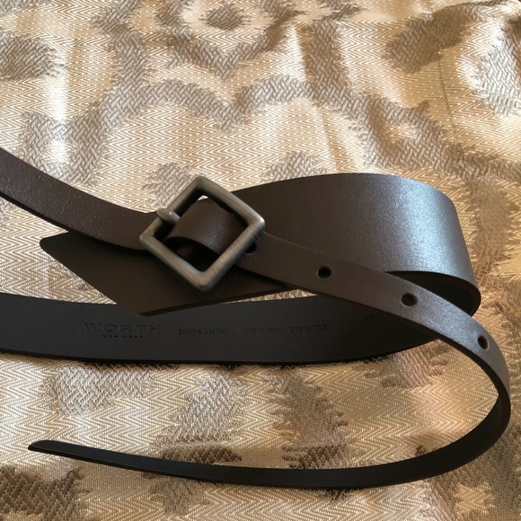 WORTH NEW YORK COLLECTION LEATHER BELT Size PT - Picture 7 of 12